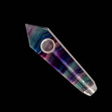 Smoking Hand Pipe Rainbow Fluorite Hand Pipe Natural Material Smoking Pipe