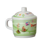 100% Melamine Dinnerware- Kid's Tableware Mug with Lid/Houseware Supplier (pH612S)