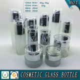 Frosted Glass Bottles and Cream Jars Guangzhou Glass Bottle Cosmetic Packaging