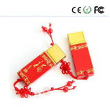 New Ceramic USB Flash Drive Chinese Red Blessing U Disk