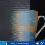 3-6mm Clear Bead Patterned Glass with CE&ISO9001