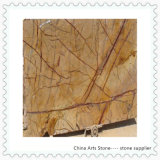 Rainforest Golden Brown Marble Slab (building material)