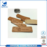 Waterproof Trademark Printing PU Leather Sticker Label