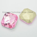 Light Pink Square Crystal Fancy Stone for Jewelry