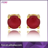 Small Round Shape CZ Semi Joias Na China Stud Earring