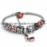 Fashion Jewelry Enamel Red Gift Bracelet with Lobster