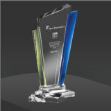 Double Amber Edge Crystal Award (MPI-CR-A1033AMBU-10)