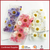 Transparent Floral Pressed Protective Back Cover for iPhone 7