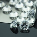 Heat Resistant Round Shape Machine Cut Grade Aaaaa 1mm 3mm Gems Cubic Zirconia