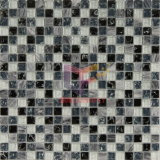 Grey Natural Marble Mix Cracked Crystal Mosaic Tile (CS129)