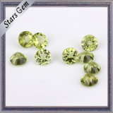 Round Brilliant Natural Peridot Stone Beads