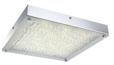 Modern 17W LED Chrome and Crystal Ceiling Lamp (LED-15109-SQ)