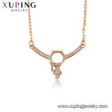 44612 Fashion Xuping 18K Gold-Plated Female Zircon Necklace in Environmental Copper Alloy