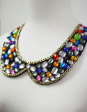 Colorful Crystal Noble Necklace, Neck Collar, Neck Line, Neck Trim