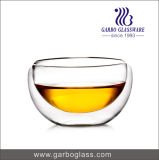 3oz Small Size Glass Bowl with Double Wall and Borosilicate Glass Material for Hot Water and Tea Drinking GB500100285