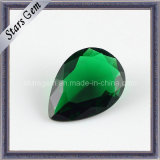 Brilliant Emerald Green Pear Shape Crystal Glass