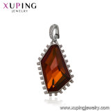 32901 Xuping Wholesale Fashion Jewelry Inlay Big Charms Gemstone Crystals From Swarovski Indian Pendant