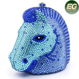 Hot Selling Cool Horse Pattern Evening Bags Crystalstone Handbag Purses Leb735