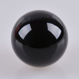 Black Crystal Ball Glass Sphere with Stand