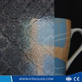 Clear Flora Patterned Glass with CE&ISO9001