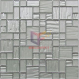 Silver Color Wave Pattern Glass Mosaic (CFC632)