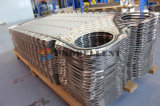 Crystal Particle/Fiber/Sticky Material Medium Free Flow Stainless Steel Wide Channel Plate Heat Exchanger