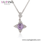 43733 Xuping Latest Designs Wedding Jewelry, Crystals From Swarovski Platinum Gold Plated Necklace