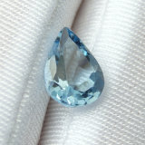 Top Quality Pear Shape Clear Blue Transparent Natural Aquamarine Stone