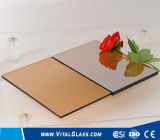 4mm, 5mm, 6mm, 8mm, 10mm Golden Brozne Colored/Stained/Tinted Float Glass