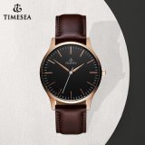 Men's Fashion Unique Decorate Quartz Watch Crystal Watch with Genunie Leather 72792