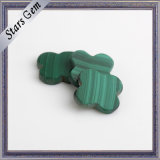 Fashion Natural Fancy Flower Shape Malachite for Jewellery