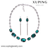 Set-34 Newest Platinum-Plated Rectangle Crystals From Swarovski Stone Luxury Jewelry Set