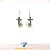 Wholesale Jewelry Pearl Style Woman's Fashion AAA CZ 925 Silver Earring (E6552)