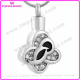 Memorial Necklace Four Leaf Pendants with Crystals Ijd9677