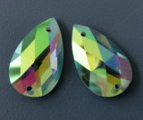 Teardrop Flat Back Glass Beads