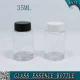 35ml Clear Cylinder Custom Glass Bottle for Essence