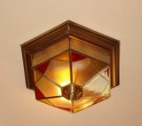 Bronze Ceiling Lamp with Glass Decorative Ceiling Lighting for Indoor or out Door 18940