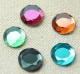 Glass Round Stone Flat Back