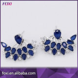 Newest Glass Stone Color Semi Joias Brass Earring