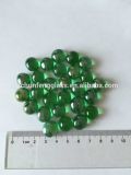 Smooth Glass Pebbles Green Color 15mm-20mm