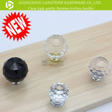 Round Zinc Clear Crystal Furniture Knob Cabinet Knob