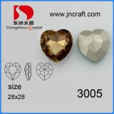 28*28mm Heart Crystal Fancy Stone Jewelry Components