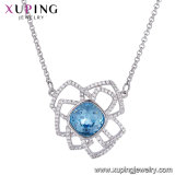 44014 Xuping Ladies Fashion White Gold Designs Jewelry, Crystals From Swarovski Horseshoe Necklace