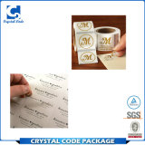 Customized Printing Pet Transparent Clear Sticker Label