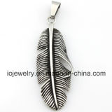 Vintage Gothic Feather Jewelry Pendant