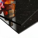 Black Crystal Polished Porcelain Tiles (Double Loading, Black Color) with Nano