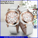 ODM Leather Strap Watch Couple Fashion Wrist Watches (Wy-072GA)