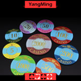 Acrylic Crystal / Poker Chips Crown Bronzing Casino Circular Chips Can Custom (YM-CP003)