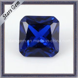 Charming Square Shape Asscher Cut 34# Sapphire Corundum