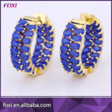 Micro Pave Huggie Earring in 18K Gold Plating